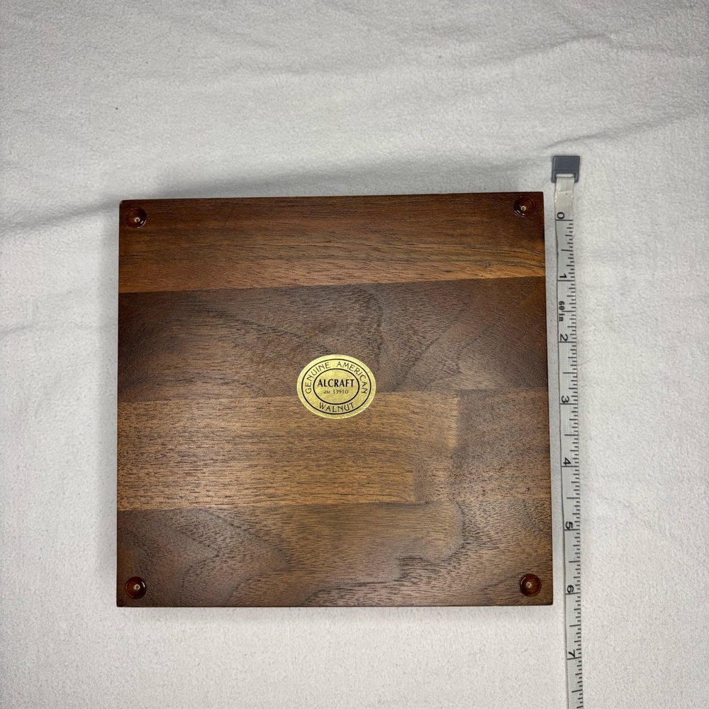 Vintage Beautiful Alcraft Calculator Walnut Wood‎ Box W/out Calculator. - Picture 2 of 9